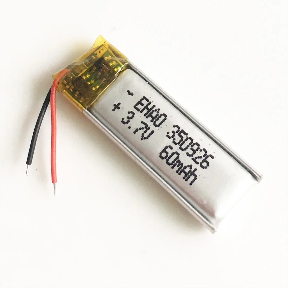 EHAO 350926 3,7 v 60mAh Litij-Polimer LiPo Baterijo za ponovno Polnjenje Za Mp3 slušalke bluetooth slušalke Snemalnik