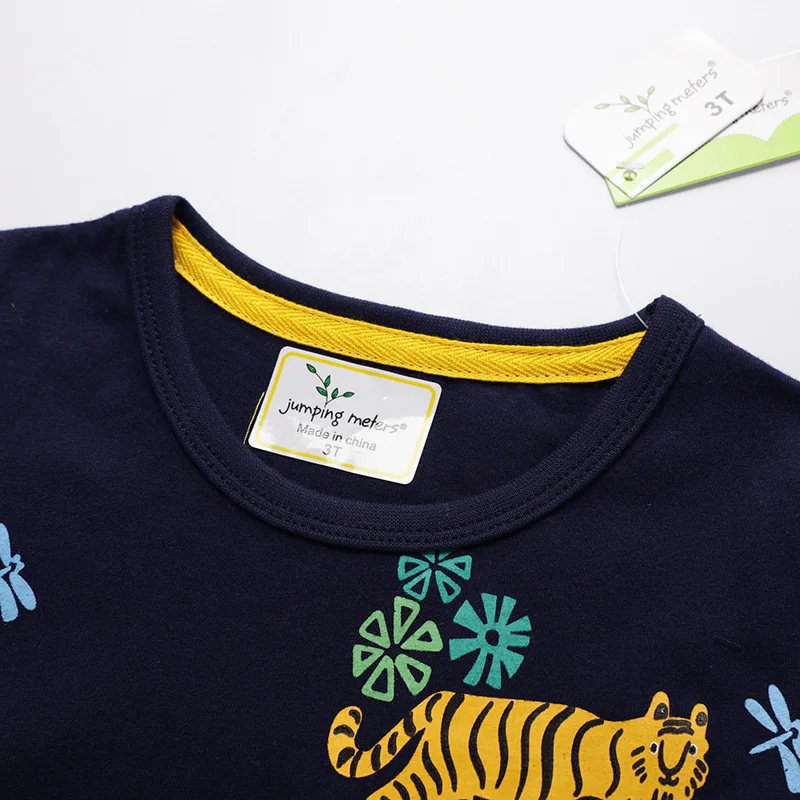 Fantje T shirt Vrhovi Tiger Otroci Poletje Kratek Sleeve majica s kratkimi rokavi Boys Nova Risanka Srčkan Živali, Tiskanje Baby Priložnostne Tees za Fante