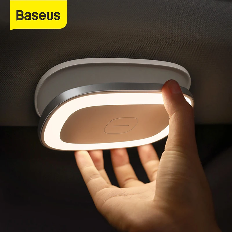 Baseus Magnetni Nočne luči Polnilna LED Bralna Svetilka na Dotik za Nadzor 4000k zaščite Oči Razsvetljavo Knjigi Luč za Dom, Avto,
