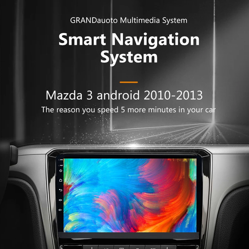 GRAND 2 Din Radio Android 10 Za Mazda 3 2010 - GPS Navigacija Autoradio Avto Multimedijski Predvajalnik Videa z RDS 4G 2din dvd