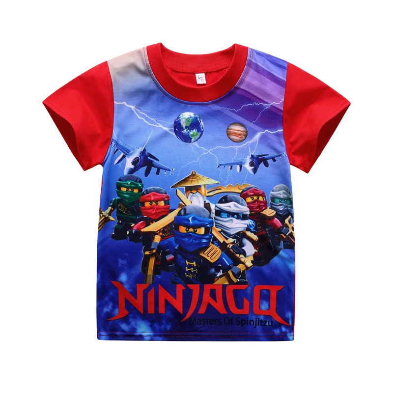 Poletje Otrok, Dojenček Boys Ninja Ninjago Risanka Oblačila Določa Otroci Znak Majica Kratek Rokav Lepe Hlače 2pcs Kompleti Oblačil