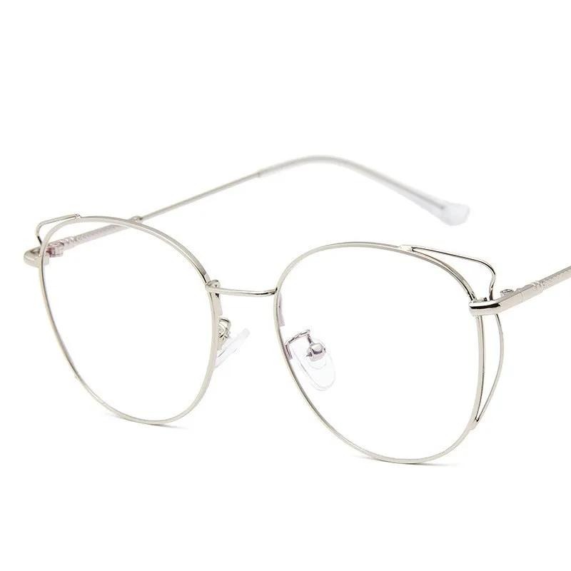 New Metal Očal Okvir Letnik Ženske Anti-modra Svetloba Računalnik Očala Moda Prevelik Eye Glasses Moških Kratkovidnost Optika 2020