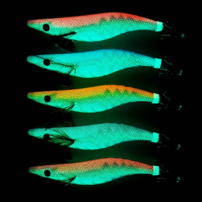 Luminous glow lignji šablon ribolov lignji vab Težko ribolov lure morju šablona morju lure čoln, ribolov lure