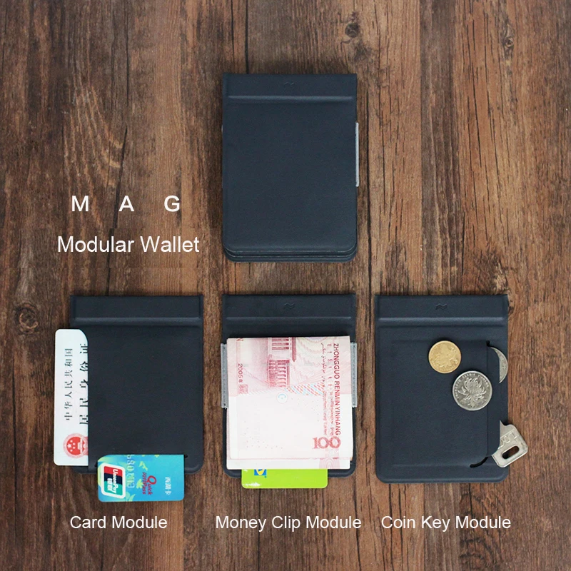 MAG Modularni Denarnice Ustvarjalnih Magnetnih Kartic Imetnika Kreditne Kartice Primeru Moške Denarnice Kratek Sklopka Torbici