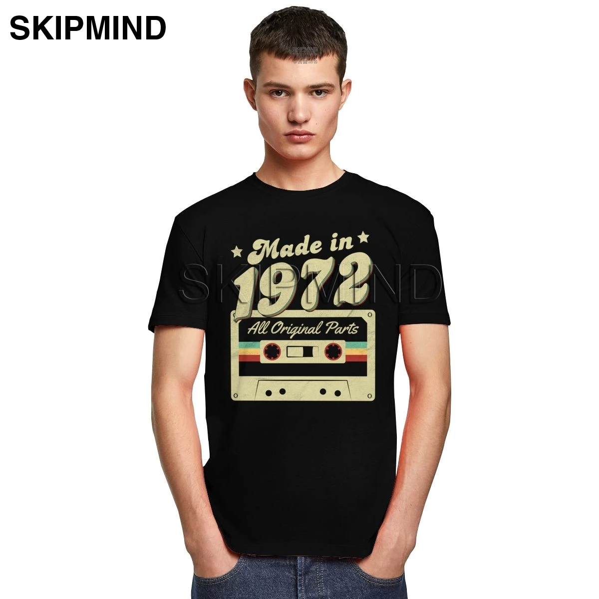 Modni Moški Narejen Leta 1972 T Majica Kratek Rokav Bombaža T-shirt Grafični 48 48 Let, Darilo za Rojstni dan Tee Vrhovi Slim Primerna Oblačila