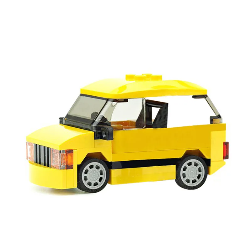 Mini Prevoz Sestavljeni Modelov Vozil Moc gradniki Avto City Opeke DIY Izobraževanja Otrok Igrače za Otroke Darilo
