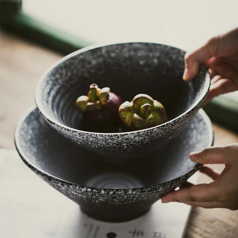 ANTOWALL Japonski slog keramični ramen juha skledo kuhinje namizna skledo gospodinjski restavracija okusom 8inch instant rezanec bowl