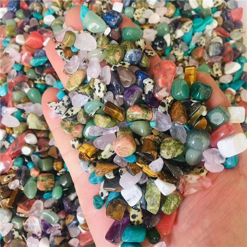 100 g padle gemstone mešani kamni naravnih mavrica pisane rock mineralnih agate za zdravljenje čakre