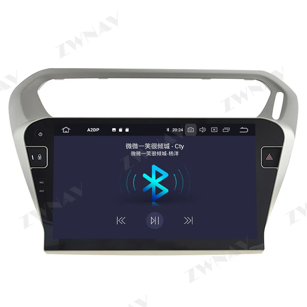 IPS Android 10.0 4+64 zaslon Avto DVD Predvajalnik, GPS Navi Za PEUGEOT 301-2018 GPS Auto Radio Stereo Multimedijski Predvajalnik, Vodja Enote