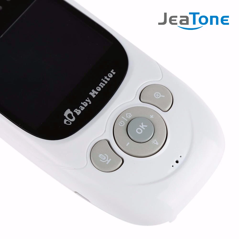 JeaTone za 2,4 palčni LCD-Zaslon 2 Način Govori Temperatura Baby Monitor Interkom Glasbe Noč Svetlobe Varuška Kit