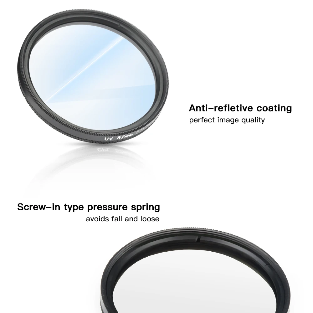USTRELIL Ultra Slim Optično Steklo, UV Krožne Polarizirajočega Polarizer Objektiv Kamere Filter za GoPro Hero 7 6 5 Go Pro 7 6 delovanje Fotoaparata