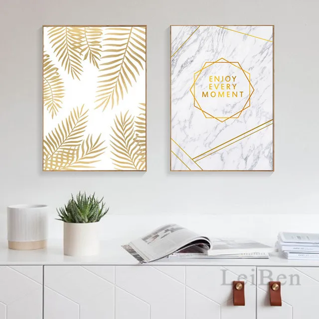Sodobne Minimalistične Umetnosti Gold Leaf In Alfanumerično Slikarstvo Poster Tiskanje Platno Slikarstvo Slika Domov Wall Art Dekoracijo Po Meri