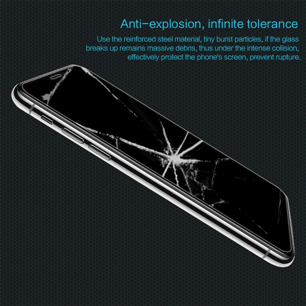 Za iPhone X XS Kaljeno Steklo Screen Protector Film Nillkin Neverjetno H Anti-Eksplozije Anti-Fingerprint Stekla Za iPhone XS