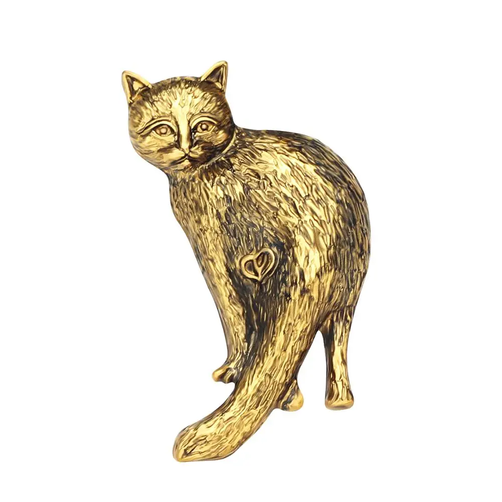 Bonsny Zlitine Antique Silver Plated Mačka Muca Broške Lep Živali, Oblačila Šal, Nakit Za Lady Dekleta Poroka Dekoracija