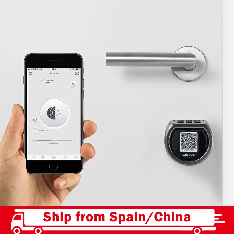 L6PCB Smart Lock Valj, Digitalno Elektronsko Zaklepanje Vrat, APP tipkovnica RFID Kartice Zaklepanje Vrat za Apartma