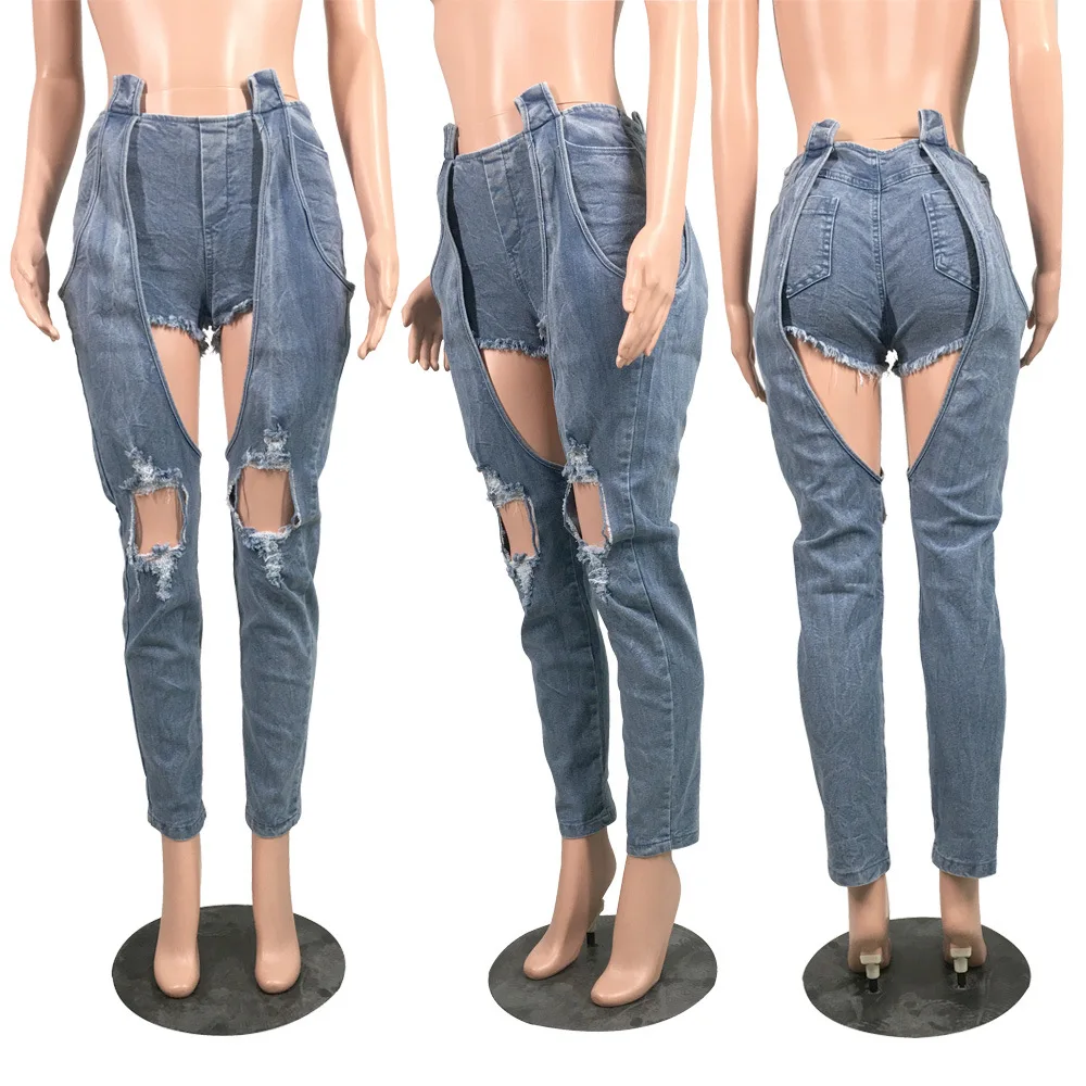 Priložnostne Dolge Hlače Jeans Poletje Ženske Oblačila