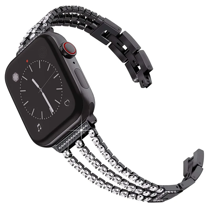 Ženske Nosorogovo Nakit Zapestnica Za Apple Watch Band 38 mm 40 mm 42mm 44 mm Za Apple iWatch Trak iz Nerjavnega Jekla Serije 2 3 4 5