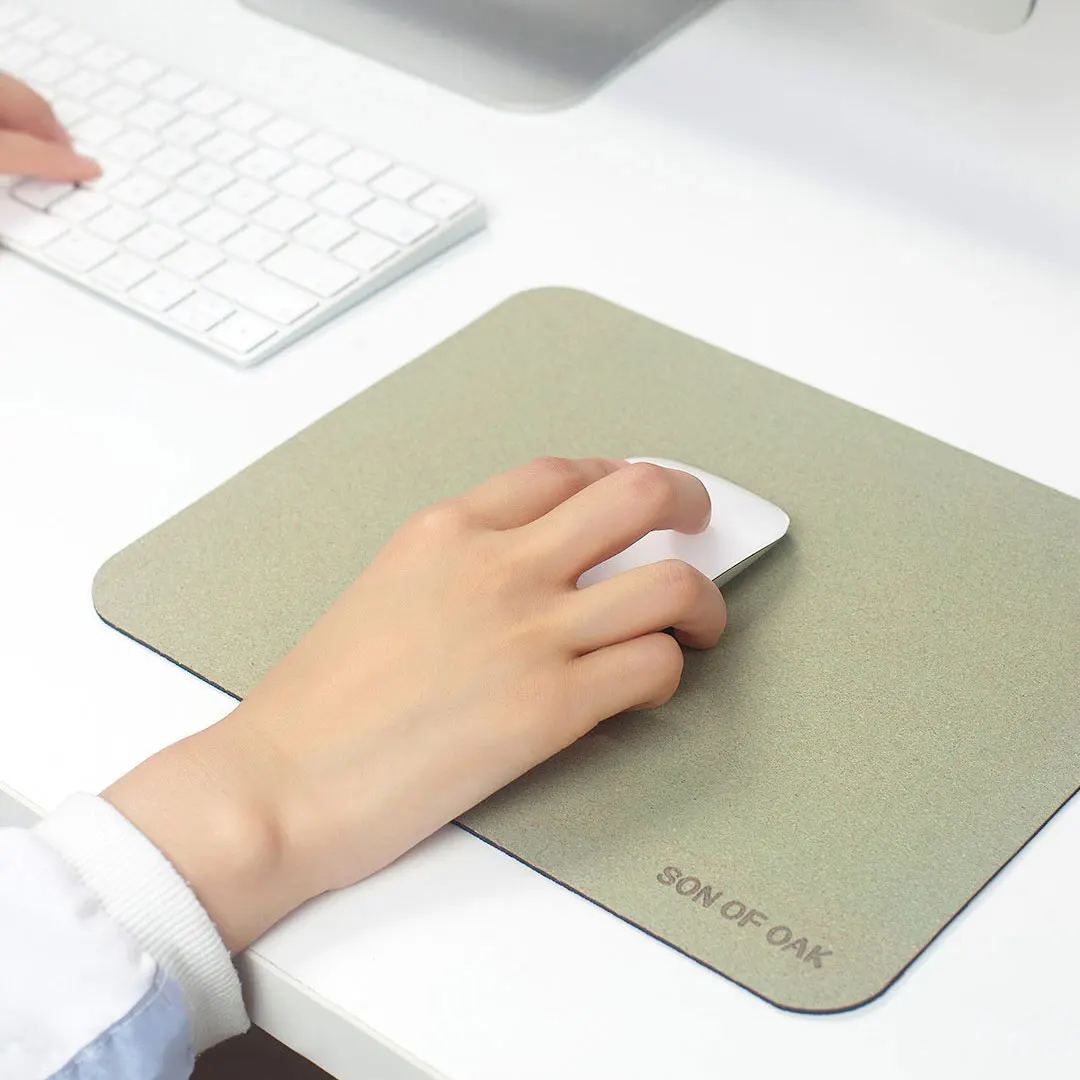 Xiaomi 21*26 cm Naravni Hrast Mouse Pad Mat Osvežujoč prijazen do Kože Gladko Površino Anti-slip Nepremočljiva Laptop Mousepad Enostavno Izvajanje