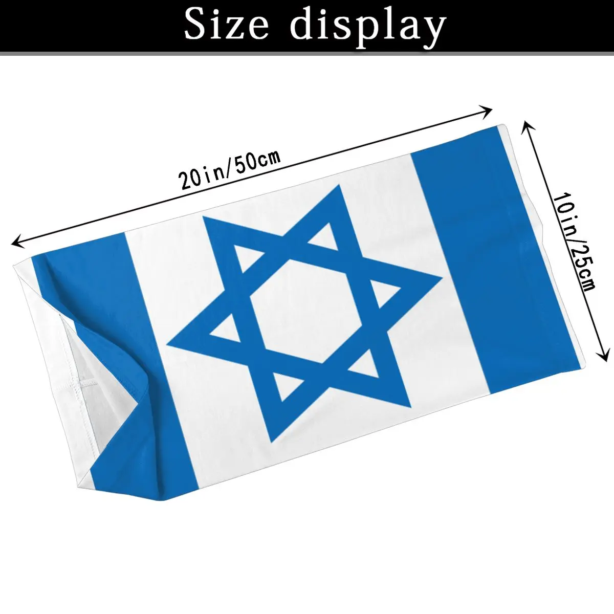 Izrael Zastavo Obraz Šal Z 2 Kos Filter Večnamenski Headscarf glavo jahanje masko