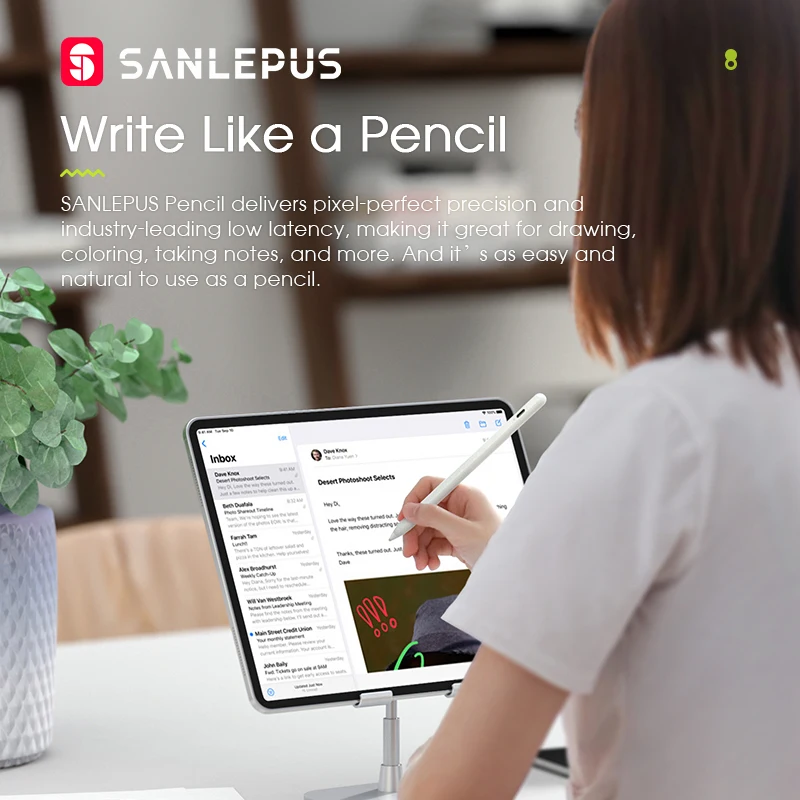 SANLEPUS Aktivno Pisalo Za Apple Svinčnik 2, iPad, Android tablični računalniki Telefon Samsung Xiaomi Pro Air 3 Univerzalno Risba Svinčnik Dotik
