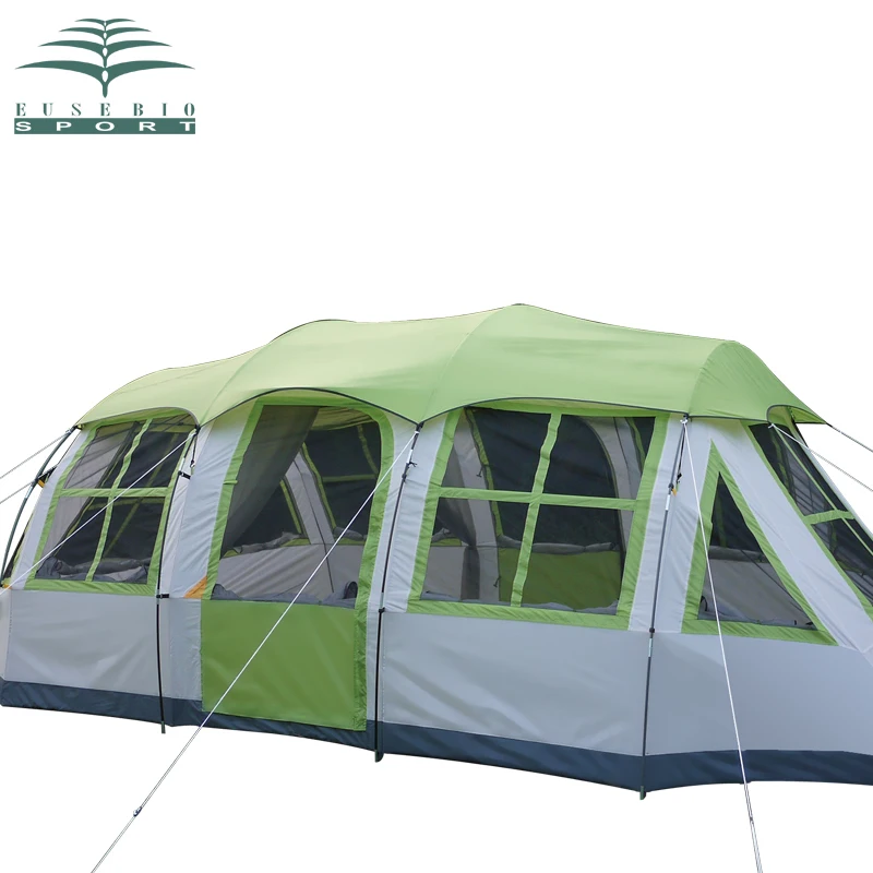 8Persons dvojno plast prostem družino 1hall 1living soba hiša obliko ekipa kampiranje šotor v dobre kakovosti in lepo različica
