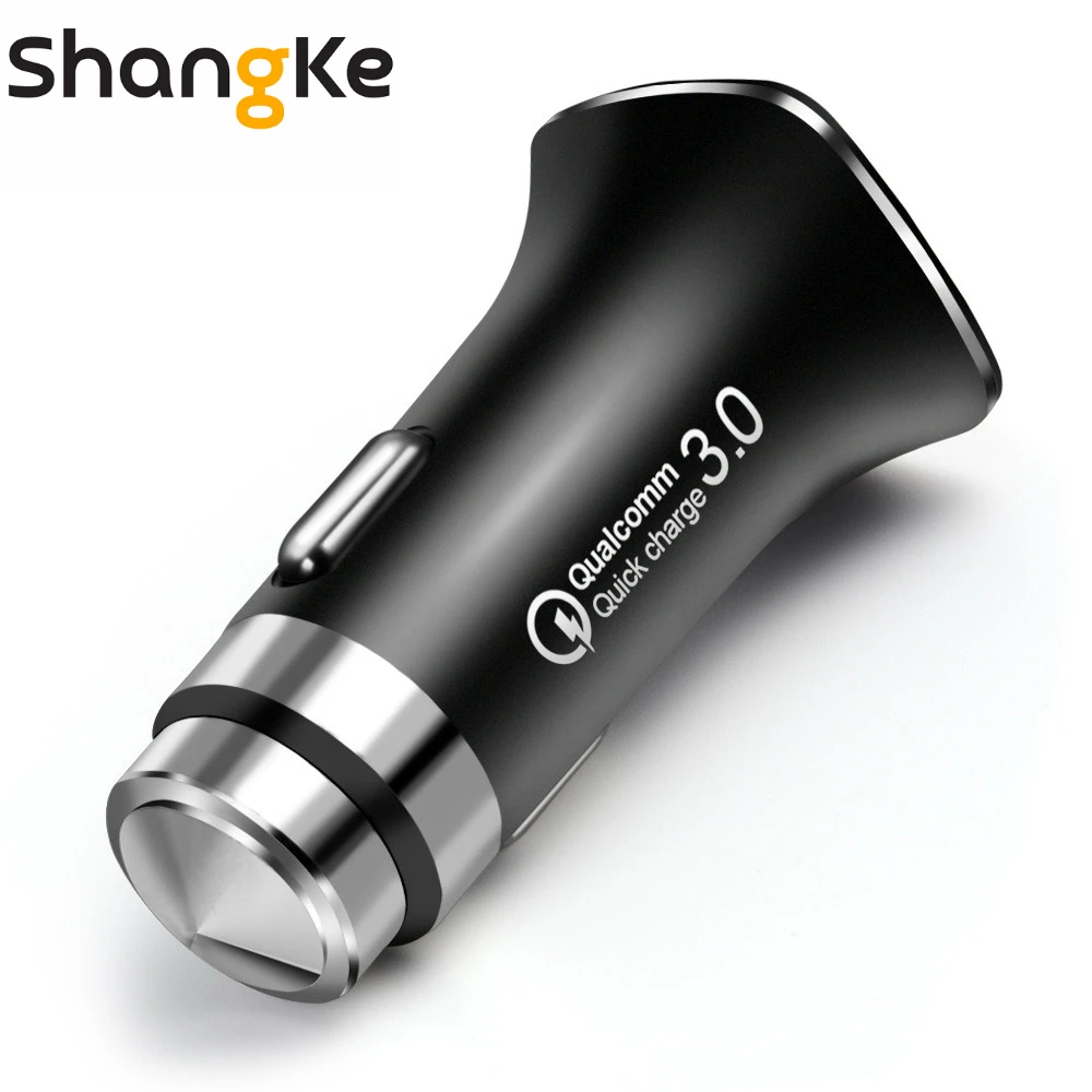 Shangke Avto Polnilec Varnost Kladivo 5V3A Hitro Polnjenje 3.0 Avto-Polnilec USB Smart Avto Hiter Polnilec Za Mobilni Telefon, Prenosni polnilec