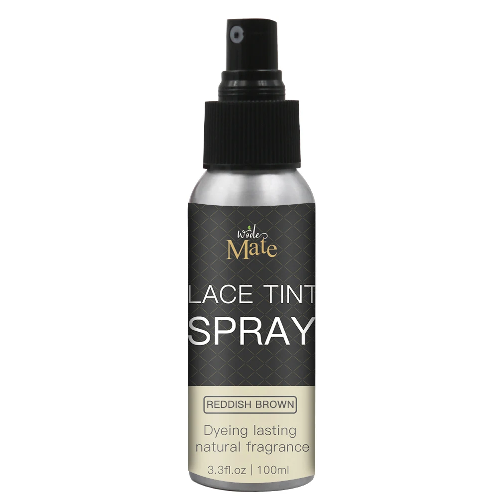 100 ML Visoke Kakovosti Čipke Odtenek Spray 100 ML, Rjavo Barvilo Naravnega Lasulje Za Različne Tipe Kože