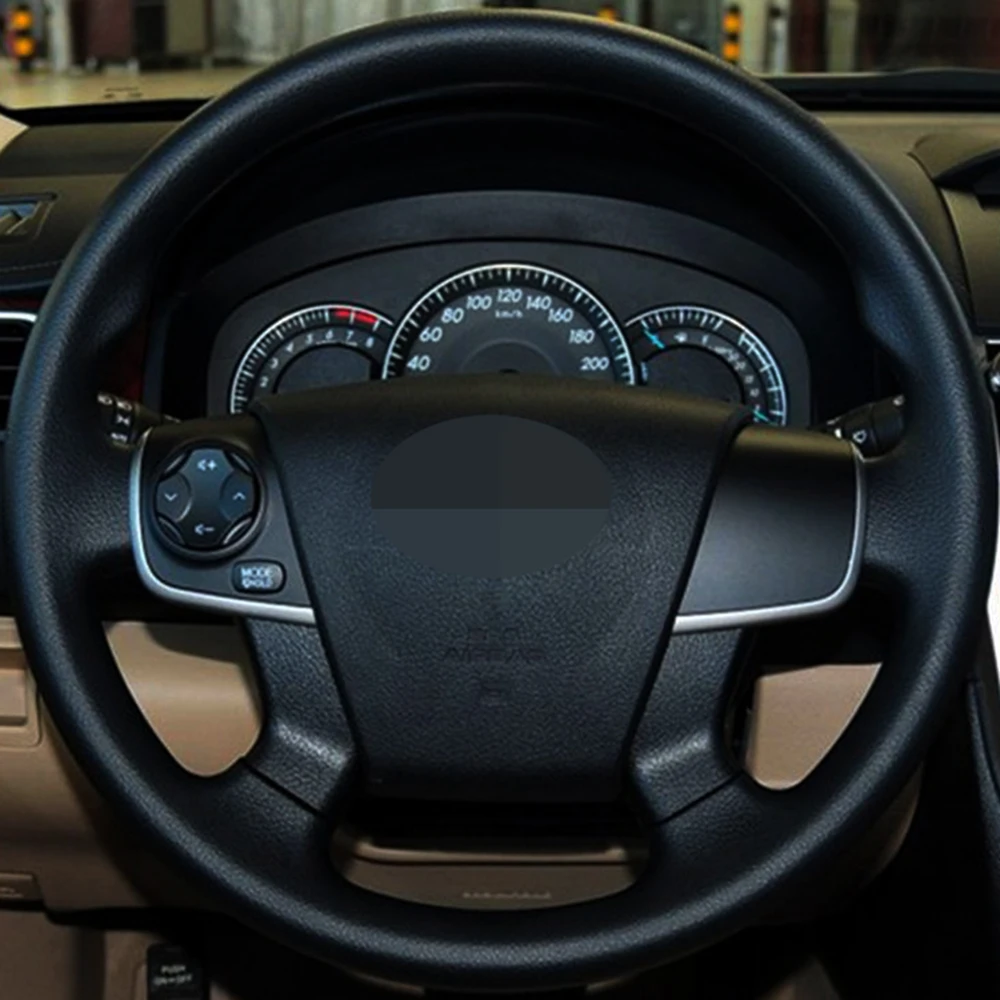 Avtomobilska dodatna Oprema Volan Kritje Za Toyota Camry za obdobje 2012-Black Ročno sešijejo Udobno in Mehko Umetno Usnje