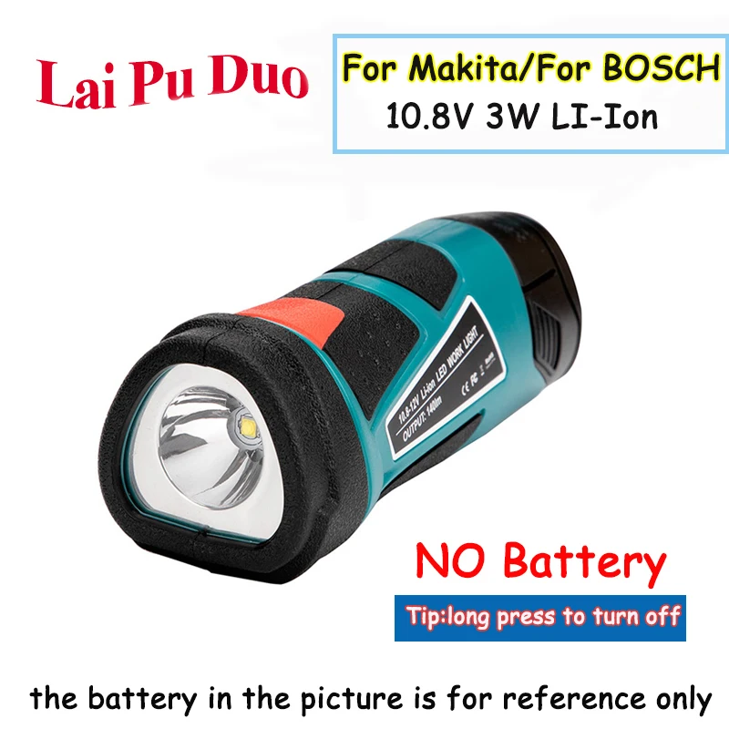 3W 10.8 V-12V LED Svetilko Prenosni Delo Svetlobe, Za Makita Za BOSCH(BREZ Baterije,Polnilnika NE) Litijeve Akumulatorske Svetilke Svetilka
