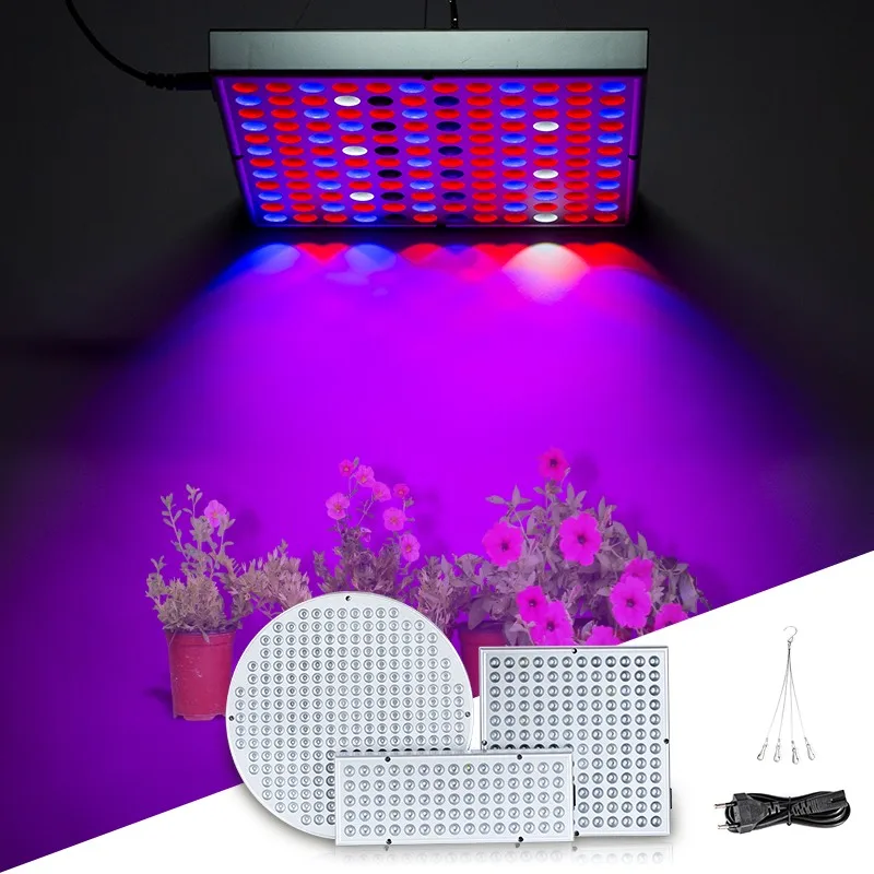 LED Grow Light Celoten Spekter AC85-265V Rastlin Raste Svetlobe 75leds UV IR 380-780nm svetilke Plošča Za Zelene sobne Rastline Rast v Zaprtih prostorih