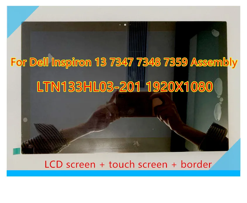 Za Dell Inspiron 13 7000 serije 7347 7348 7359 P57G 11118178082 LCD-Zaslon na Dotik Steklena Plošča Računalnike Skupščine+Okvir