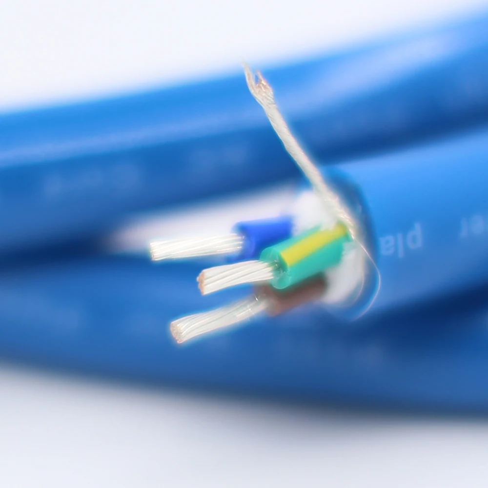 Hi-fi zaščiten OFC silver plated napajalni kabel večino kabel za avdio napajalni kabel