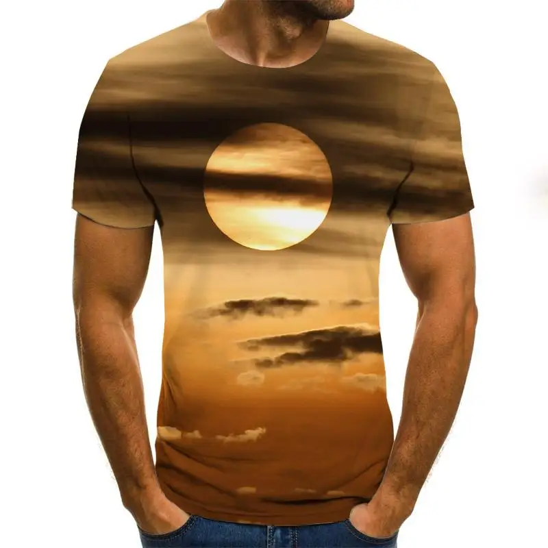 Poletje 2020 nov tri-dimenzionalni vortex moška T-shirt 3D tiskanje poletnih O-ovratnik vsakodnevno casual smešno T-shirt