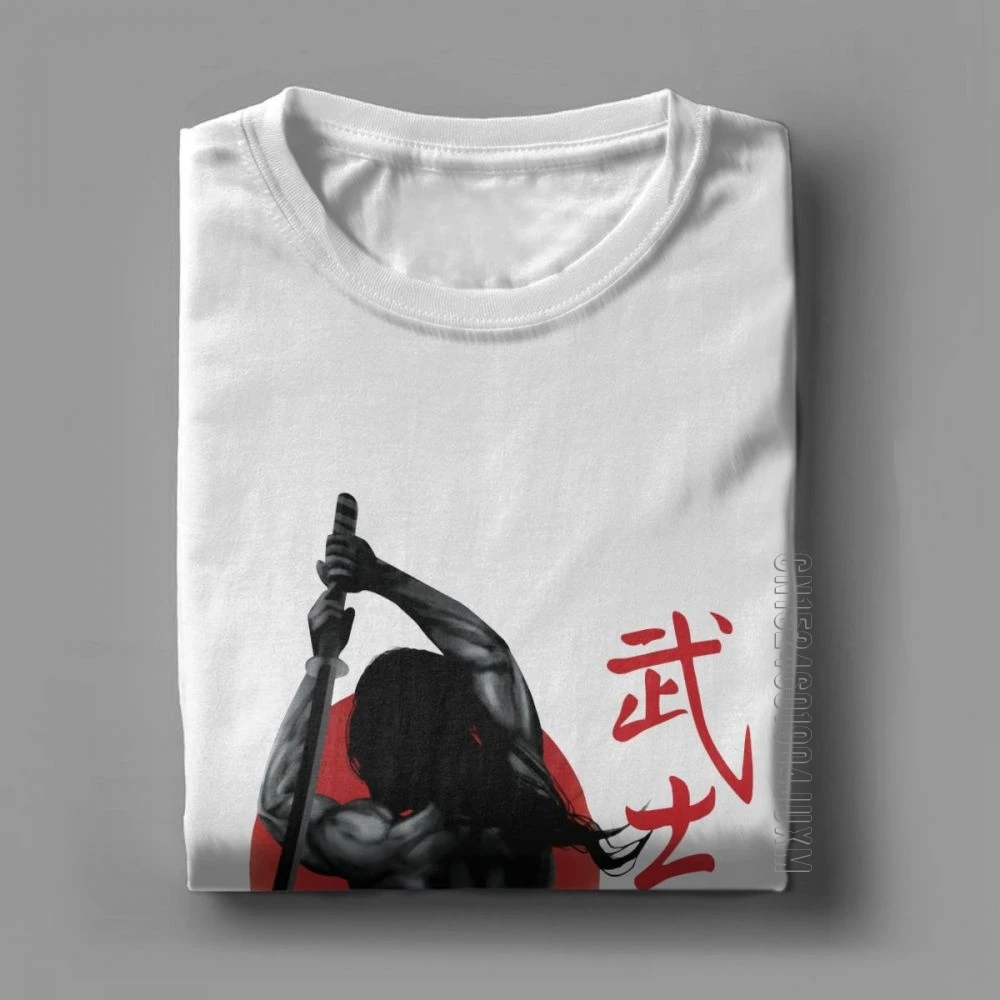 Samurai Bushido Ronin Letnik Majica s kratkimi rokavi Moški Ronin Samurai Japonska Odraslih Vrhovi Ideja za Darilo Tees Bombaž Posadke Vratu T-Shirt