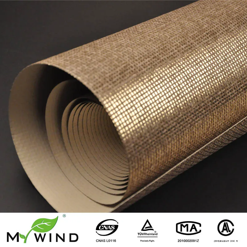 MYWIND Grasscloth Ozadja Razkošje Naravnega Materiala, Innocuity Zlato Knjigo Vezavi Design Ozadje Roll Dekor Papier Peint