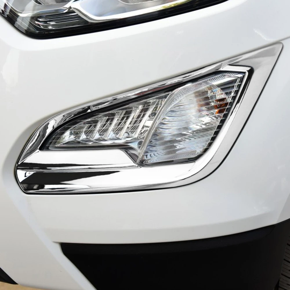 Xburstcar ABS 2Pcs/Set Avtomobilski žarometi za Meglo Pokrov Luči za Meglo Trim Nalepke Za Ford Ecosport 2018 2019 2020 Dodatki