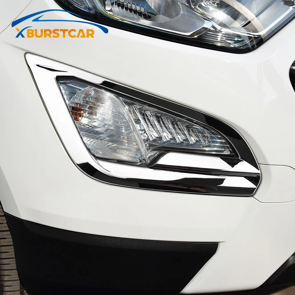 Xburstcar ABS 2Pcs/Set Avtomobilski žarometi za Meglo Pokrov Luči za Meglo Trim Nalepke Za Ford Ecosport 2018 2019 2020 Dodatki