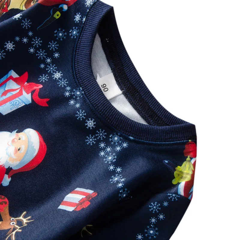 2020 Nove Jesensko Otroke, Risanka Božič Vzorec Pulover Otroci Long Sleeve Majica Priložnostne Malčka Vrhnja Oblačila