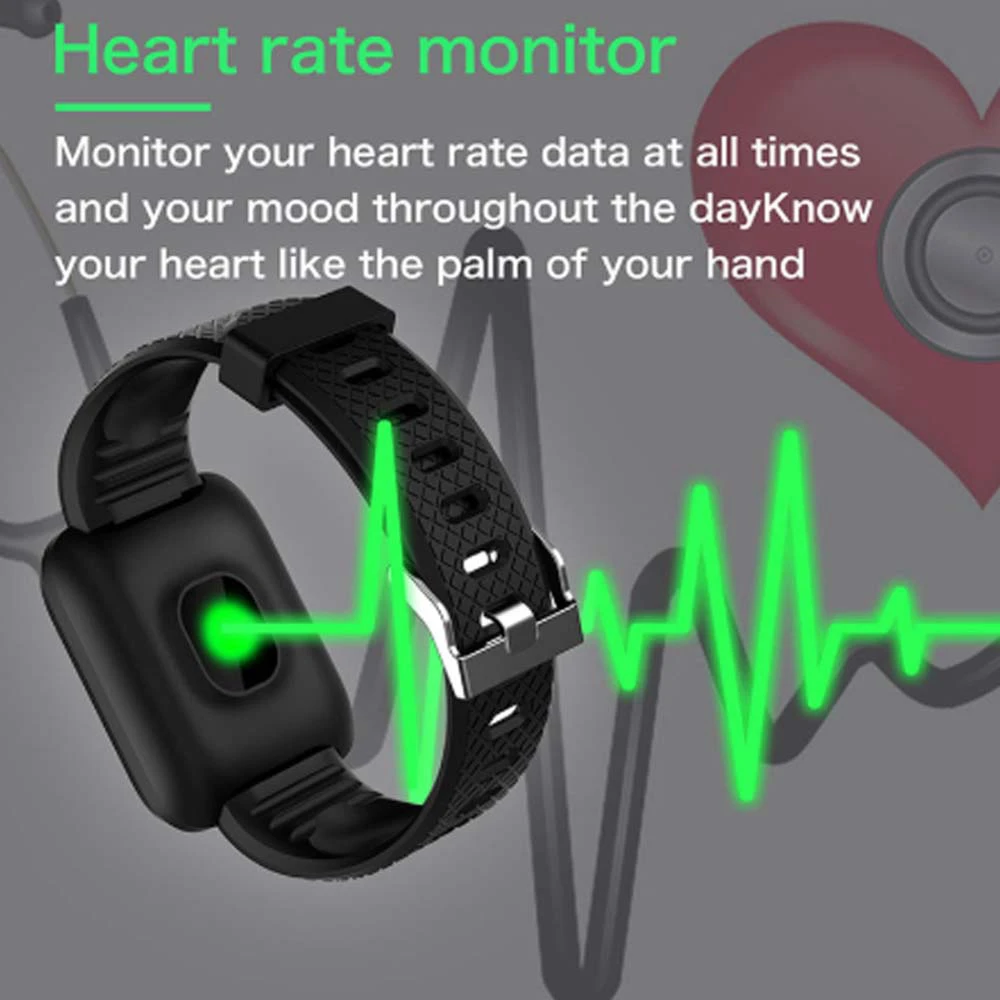 D13 Pametne Ure Srčnega Utripa 116 Plus Smart Touch Watch Manšeta Ure Športne Smart Band Moški Ženske Smartwatch Za Android