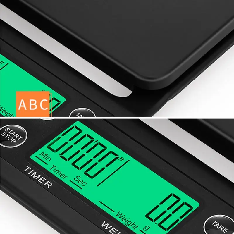 2020 Nove prinaša dobička 3 KG/5KG Digitalni Kapljično Kave Lestvice Z Timer, LCD Elektronski Kuhinjske Tehtnice za 0,1 g