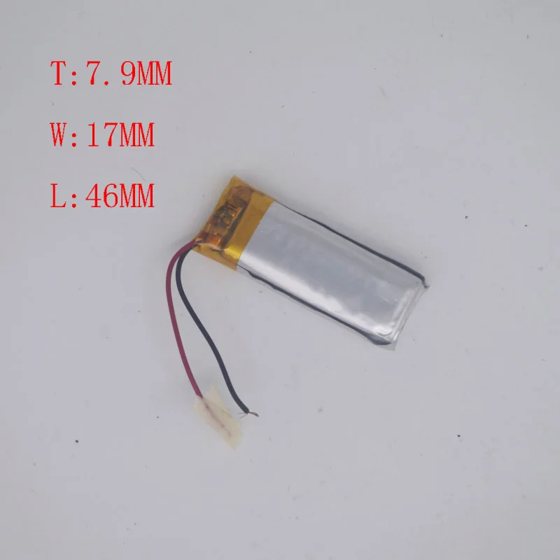 3,7 V Litij-Polimer Baterija 791746/802045 Snemanje Peresa DIY Polnjenje Jedro 800mAh