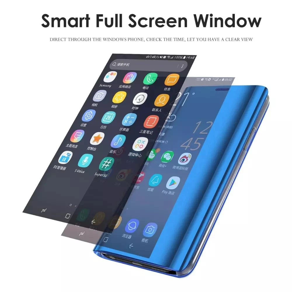 Luksuzni Ogledalo Flip Primeru Za Xiaomi Redmi 9 Opomba 9 8 7 6 5 4 9A 8 8A 7 7A K20 Mi 9 10 9T 10T Pro Lite F2 Pro X3 NFC Pokrov