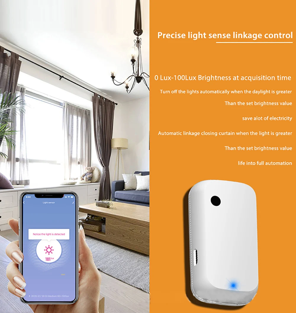 Homekit Tuya WIFI Smart Svetlobni Senzor Smart Home Luči za Avtomatizacijo Občutek Povezanosti Nadzor Z Alexa googlova Domača stran Smart Elektronika