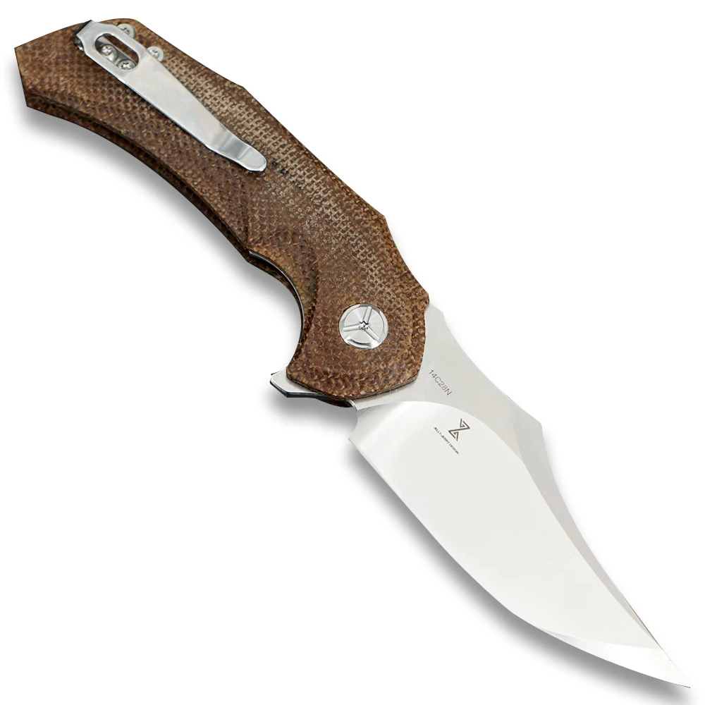 TWOSUN Noži 14C28N rezilo zložljiva Žepni Nož taktično Survival nož za kampiranje na prostem lov orodje EOS Micarta Hitro Odpreti TS227