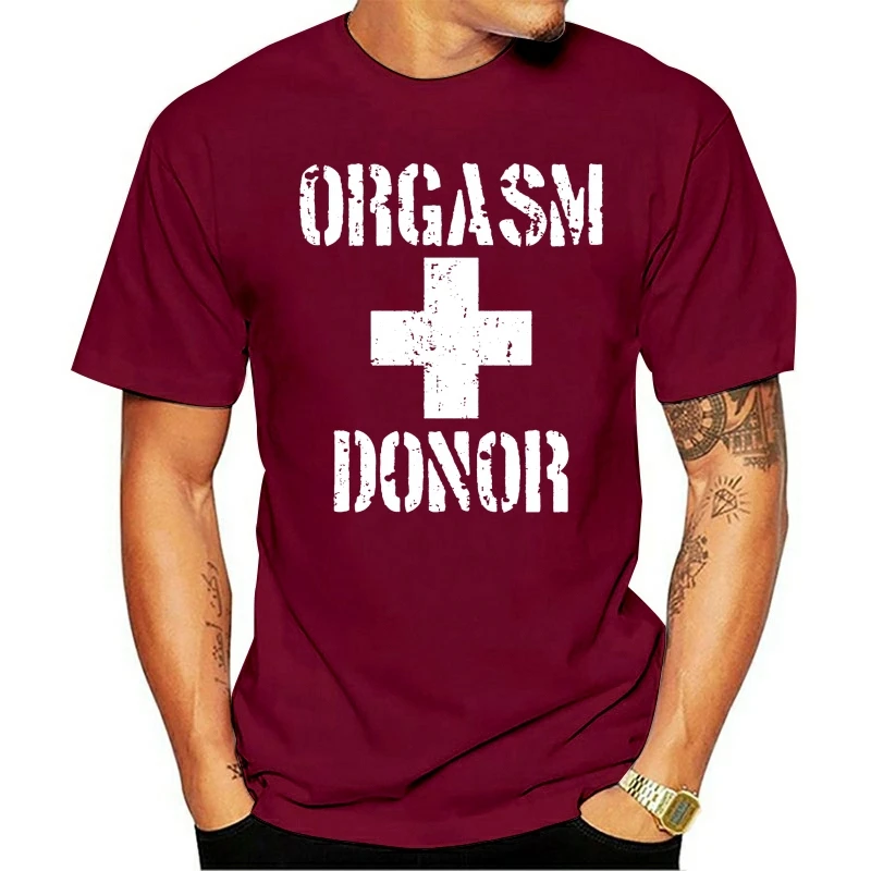 Orgazem Donatorjev Mens T-shirt Moški Ženske Risanka Priložnostne Kratko O-vratu Broadcloth
