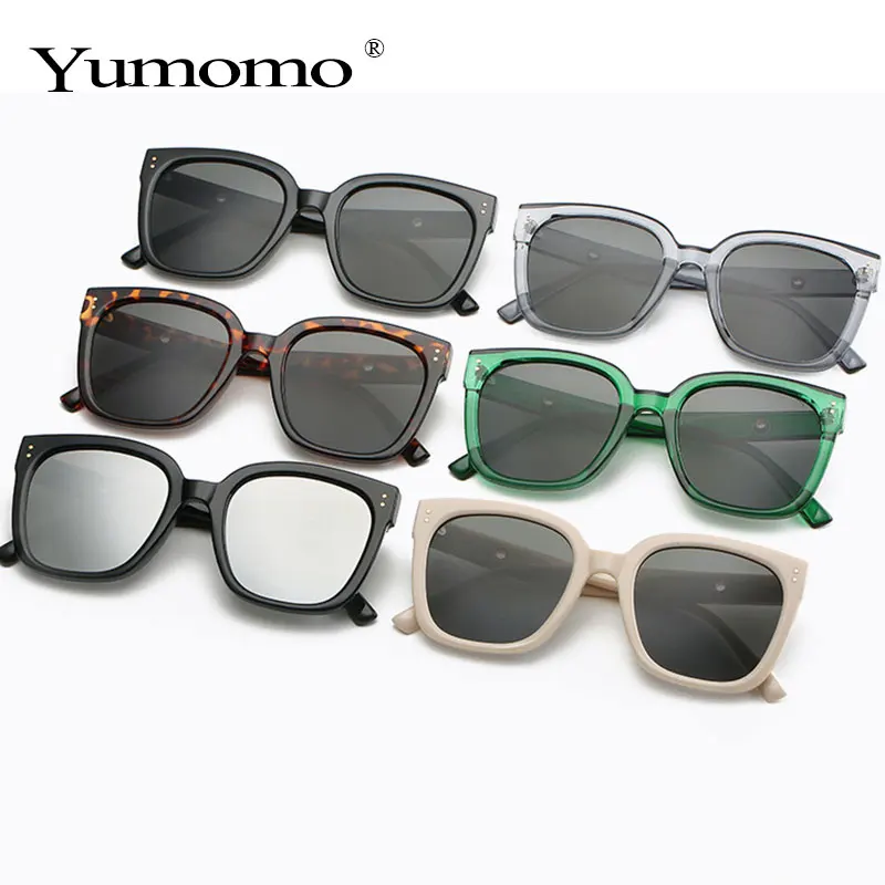 Retro Prevelik Kvadratnih Sončna Očala Studded Luksuzne Blagovne Znamke Velik Okvir Sončna Očala Ženske Shadow Oculos