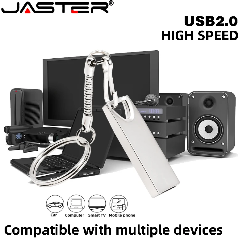 JASTER Prenosni Kovinsko Srebrna, USB Flash Disk 4GB 8GB 16GB 32GB 64GB 128GB Memory Stick Pen Drive Zlato Zunanje Skladiščenje