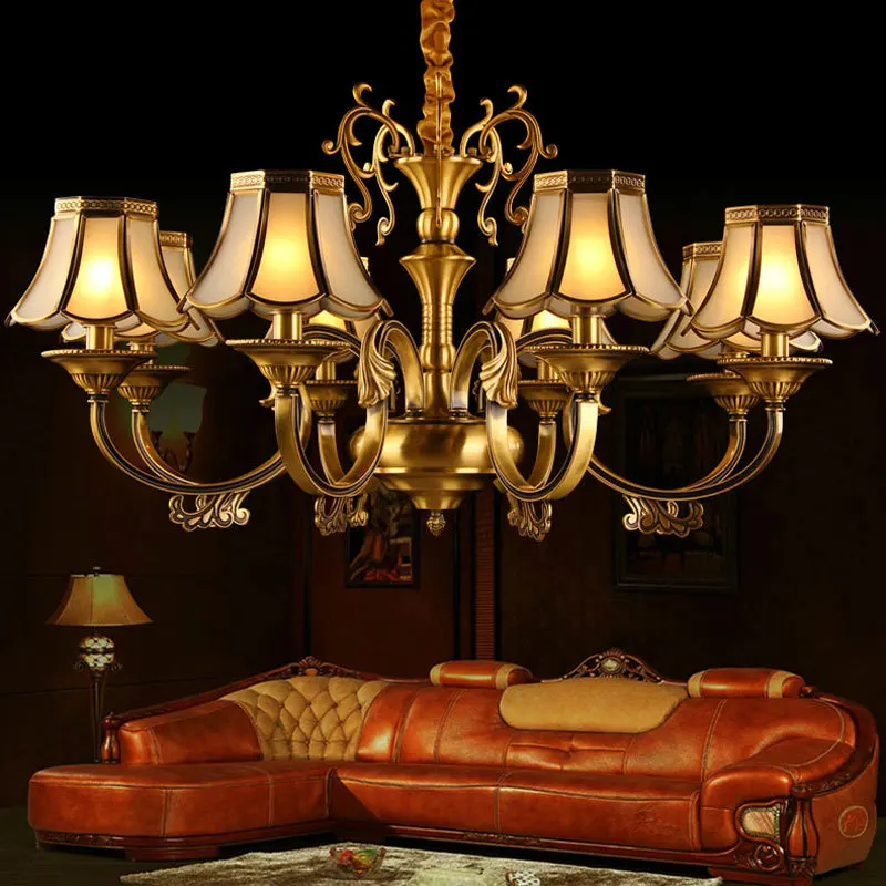 Lestenec Evropskem slogu, baker lestenec, dnevna soba lestenec razsvetljavo spalnica restavracija lestenec, retro ZM1121