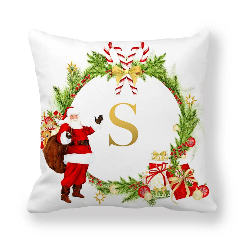 Kavč, blazine kritje nove angleške abecede prevleke Božič serije objem prevleke Santa natisnjeni blazine pokrov božič blazino