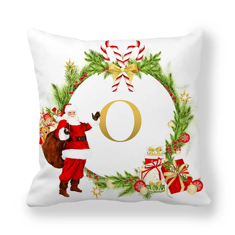 Kavč, blazine kritje nove angleške abecede prevleke Božič serije objem prevleke Santa natisnjeni blazine pokrov božič blazino